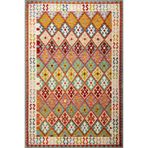 rugs modern Çok Renkli Geleneksel Modern Baklava Desenli Dokuma Taban ve Dekoratif Halı miravip89, 75 x 300
