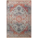 rugs modern Çok Renkli Geleneksel Motif Etnik Çiçek Desenli Vintage Dekoratif Halı 2872, 80 x 200