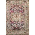 rugs modern Çok Renkli Geleneksel Motif Etnik Çiçek Desenli Vintage Dekoratif Halı 3314, 150 x 150