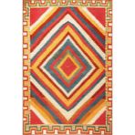 rugs modern Çok Renkli Geometrik Desenli Vintage Dekoratif Halı 3401, 140 x 200