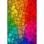 rugs modern Çok Renkli Geometrik Mermer Desenli Saçaklı Modern Dekoratif Halı 3801, 120 x 120