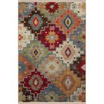 rugs modern Çok Renkli Geometrik Şekil Motif Desenli Kreatif Modern Dekoratif Halı 2430, 100 x 200