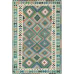 rugs modern Çok Renkli Geometrik Şekil Motif Etnik Desenli Vintage Dekoratif Halı 5207, 70 x 120