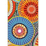 rugs modern Çok Renkli Geometrik Şekiller ve Plak Desenli Modern Dekoratif Halı 4668, 75 x 300