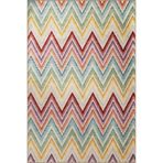 rugs modern Çok Renkli Geometrik Üçgen Şekil Zik Zak Desenli Kreatif Modern Dekoratif Halı 2333, 100 x 250