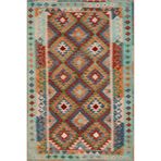 rugs modern Çok Renkli Hasır Geometrik Şekil Desenli Vintage Dekoratif Halı 5212, mira5212-155x230
