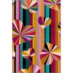 rugs modern Çok Renkli Kalp Ve Geometrik Desenli Kreatif Modern Dekoratif Halı 5077, 100 x 100