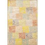 rugs modern Çok Renkli Karma Geometrik Desenli Kreatif Modern Dekoratif Halı 3297, 100 x 100