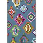 rugs modern Çok Renkli Karma Geometrik Figür Desenli Modern Dekoratif Halı 3846, 75 x 200