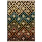 rugs modern Çok Renkli Karma Geometrik Şekil Desenli Modern Dekoratif Halı 2647, 80 x 150