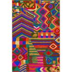 rugs modern Çok Renkli Karma Geometrik Şekil Desenli Modern Dekoratif Halı 4802, 100 x 300