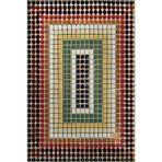 rugs modern Çok Renkli Karma Geometrik Şekil Desenli Vintage Dekoratif Halı 5141, 70 x 120