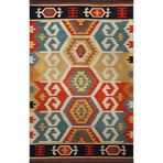 rugs modern Çok Renkli Karma Geometrik Şekil Geleneksel Motif Desenli Vintage Dekoratif Halı 2027, 100 x 250