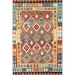 rugs modern Çok Renkli Karma Geometrik Şekil Motifli Desenli Vintage Dekoratif Halı 5209, 75 x 300