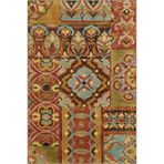 rugs modern Çok Renkli Karma Motifli Etnik Figür Desenli Vintage Dekoratif Halı 4837, 140 x 200