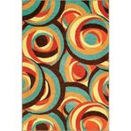 rugs modern Çok Renkli Karma Spiral Geometrik Desenli Kreatif Modern Dekoratif Halı 4641, 100 x 300