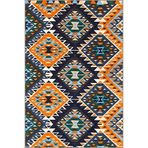 rugs modern Çok Renkli Motifli Etnik Geometrik Desenli Vintage Dekoratif Halı 4696, 75 x 200