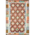 rugs modern Çok Renkli Motifli Geometrik Desenli Etnik Vintage Dekoratif Halı 4783, 75 x 240