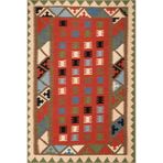 rugs modern Çok Renkli Motifli Geometrik Desenli Etnik Vintage Dekoratif Halı 4798, 75 x 300