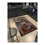 rugs modern Çok Renkli Pastel Soyut Desenli Dokuma Taban Yıkanabilir Halı miraface30, 75 x 150