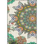 rugs modern Çok Renkli Püsküllü Yıldızlı Desenli Dokuma Taban Halı ve Yıkanabilir Halı miravip10380, 100 x 200