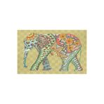 rugs modern Çok Renkli Soyut Fil Desenli Modern Dekoratif Banyo Paspası 90×60, 90 x 60