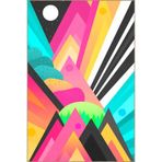 rugs modern Çok Renkli Soyut Uzay Tasarım Geometrik Desenli Modern Dekoratif Halı 4970, 100 x 250