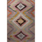 rugs modern Çok Renkli Üçgen Geometrik Desenli Kreatif Modern Dekoratif Halı 2969, 100 x 300