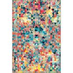 rugs modern Çok Renkli Üçgen Geometrik Desenli Kreatif Modern Dekoratif Halı 4674, 120 x 200