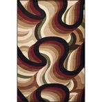 rugs modern Dalgalı Boyalı Desenli Dokuma Taban Ve Yıkanabilir Halı Miravip9385, 150 x 150