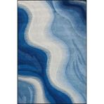 rugs modern Deniz Desenli Dalgalı Dokuma Taban ve Yıkanabilir Halı miravip9352, 100 x 150
