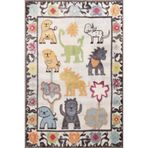 rugs modern Dido 2 Koleksiyonu Çocuk Halısı Tema Orman Hayvanları Figürü Desenli Modern Dekoratif Halı 3225, 100 x 200