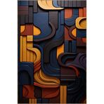 rugs modern Duvar Renkli Tonlu Temalı Desenli Dokuma Taban Yıkanabilir Halı Miravip9194, 100 x 100