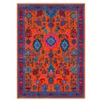 rugs modern Etnik Desenli Turuncu Mor Vintage Dokuma Taban Dijital Baskılı Halı Mira 1380, 155 x 230