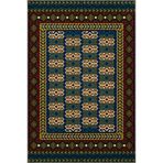 rugs modern Etnik Örgülü Desen Koyu Renklerde Dokuma Taban Halı 4279, 75 x 150