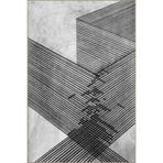 rugs modern Fırça Geometrik Desenli Dokuma Taban Halı ve Yıkanabilir Halı miravip10279, 100 x 200