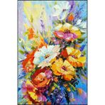 rugs modern Floral Çiçek Kırmızı Renkli Manzaralı Dekoratif ve Dokuma Taban Yıkanabilir Halı miravip8822, 100 x 250