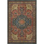 rugs modern Floral Geleneksel Temalı Çiçekli Dokuma Taban Yıkanabilir Halı Miravip9112, 150 x 150
