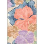 rugs modern Geniş Yapraklı Çok Renkli Desenli Dokuma Taban Halı miravip8201, 100 x 150