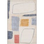 rugs modern Geometrik Boyalı Desenli Dokuma Taban Halı Ve Yıkanabilir Halı Miravip10051, 150 x 150