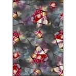 rugs modern Geometrik Boyalı Temalı Desenli Dokuma Taban Halı Ve Yıkanabilir Halı Miravip10248, 150 x 150