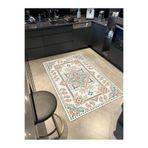 rugs modern Geometrik Desenli Krem Tonlarında Dekoratif Halı Miravip398, 120 x 120