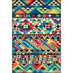 rugs modern Geometrik Mixed Coloring Carpet Temalı Desenli Dokuma Taban Halı ve Yıkanabilir Halı miravip10228, 100 x 150