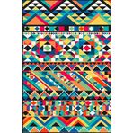 rugs modern Geometrik Mixed Coloring Carpet Temalı Desenli Dokuma Taban Halı ve Yıkanabilir Halı miravip10228, 155 x 230