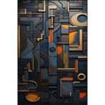 rugs modern Geometrik Modern Desenli Dokuma Taban ve Yıkanabilir Halı miravip9497, 140 x 200