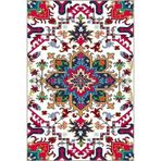 rugs modern Geometrik Parlak Renkli Desenli Dokuma Taban Halı ve Yıkanabilir Halı aloha161, 140 x 200