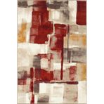 rugs modern Geometrik Pastelli Desenli Dokuma Taban Halı ve Yıkanabilir Halı miravip10400, 155 x 230