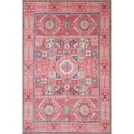 rugs modern Geometrik Pembe Temalı Desenli Dokuma Taban Halı ve Yıkanabilir Halı aloha50, 150 x 300