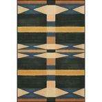 rugs modern Geometrik Renkli Etnik Desenli Yıkanabilir Dekoratif Halı miravip8052, 75 x 240
