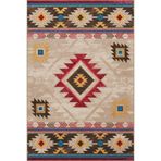 rugs modern Geometrik Şekilli Çok Renkli Gelenekesel Desenli Dekoratif Halı 4152, 150 x 300